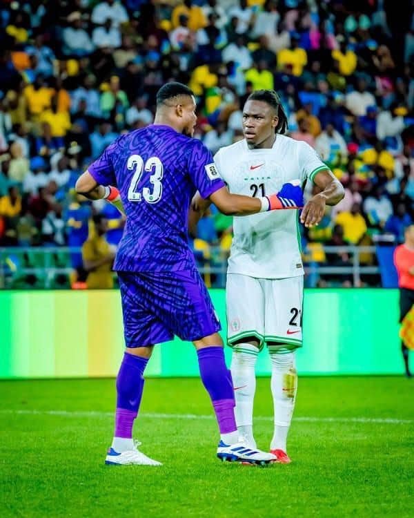 Nigeria Super Eagles stars Stanley Nwabali and Calvin Bassey
