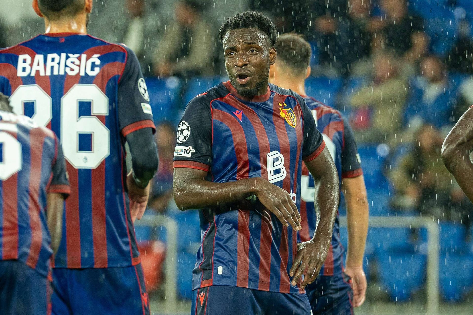 Philip Otele playing for Basel