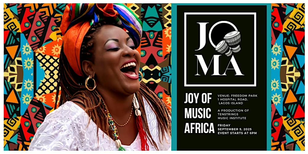 Joy of Music Africa event flyer