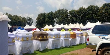 ‘No arrest till now,’ Gov Nwifuru fumes at burial of Ebonyi indigenes murdered in Anambra
