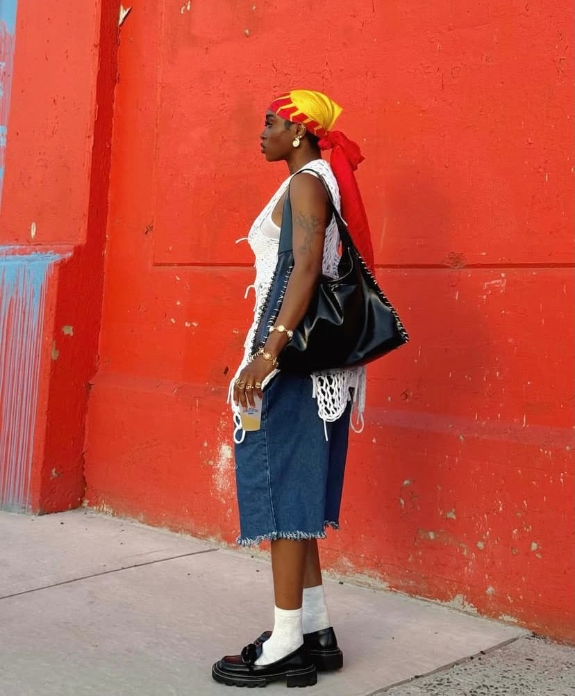 Colorful fashion outfit