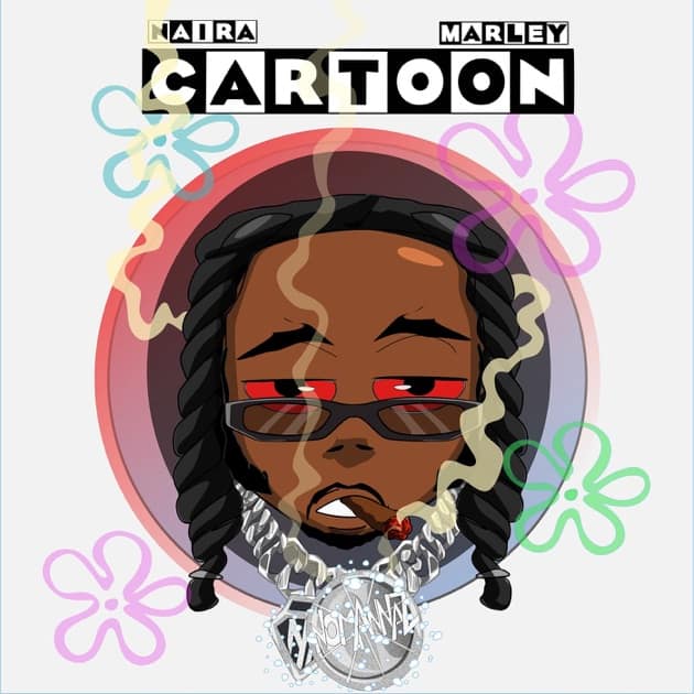 Cartoon single cover by Naira Marley