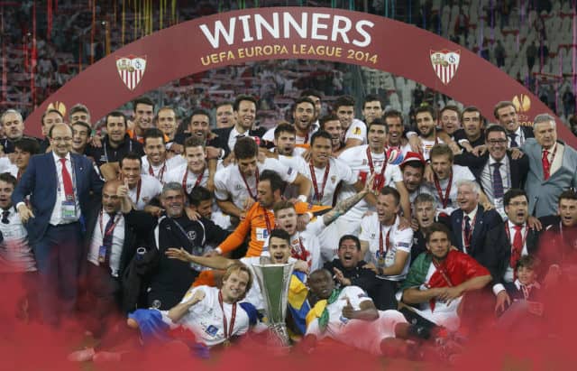 Sevilla FC European trophies